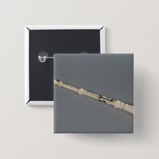Oboe Vierkante Button 5,1 Cm (Voorkant /achterkant)