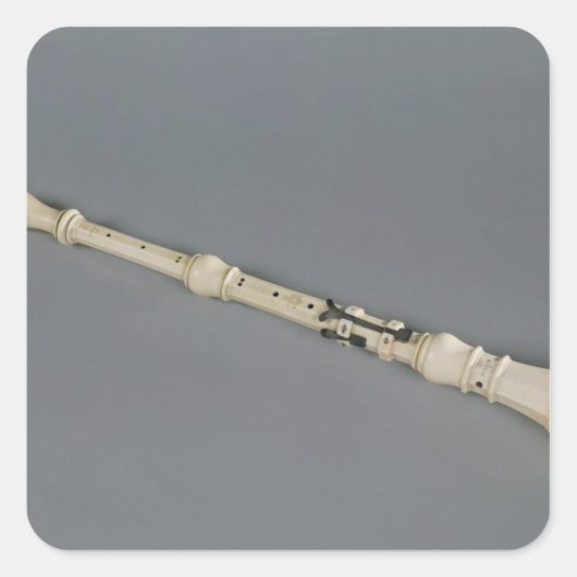 Oboe Vierkante Sticker (Voorkant)