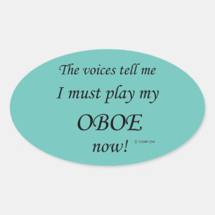 Oboe Voices zegt dat hij ovaal Sticker moet spelen
