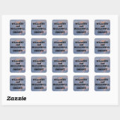 Oboe Wealthy & Succesvolle Square Sticker (Vel)