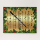 Oboe ~ "Wij wensen u een prettig kerstfeest" ~ Legpuzzel (Horizontaal)