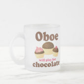 Oboe zal voor chocolade spelen matglas koffiemok (Links)