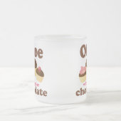 Oboe zal voor chocolade spelen matglas koffiemok (Center)