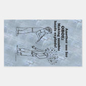 Oboe Zombie Explode Rechthoekige Sticker (Voorkant)