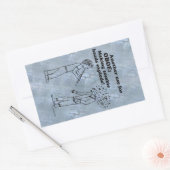 Oboe Zombie Explode Rechthoekige Sticker (Envelop)