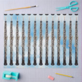 Oboes die tegen de blauwe achtergrond van de hemel tissuepapier (Craft)