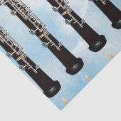Oboes die tegen de blauwe achtergrond van de hemel tissuepapier (Detail)