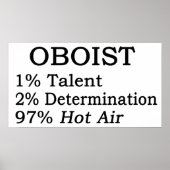 Oboist Hot Air Poster (Voorkant)