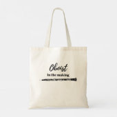 Oboist In the Making Quote Oboe Player Tote Bag (Achterkant)