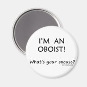 Oboïste excuses magneet (Voorkant / Achterkant)