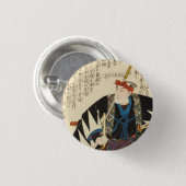 Ōboshi Yuranosuke Yoshio Ronde Button 3,2 Cm (Voorkant /achterkant)