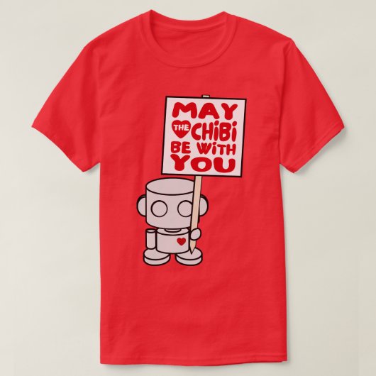 OBOT Speelgoed Robot Moge de Chibi Bij U Zijn T-shirt (Design voorkant)