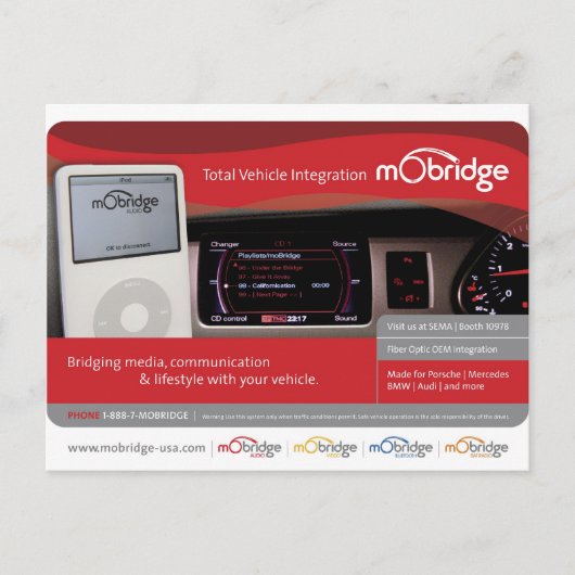 Obridge USA pre-SEMA Briefkaart (Voorkant)