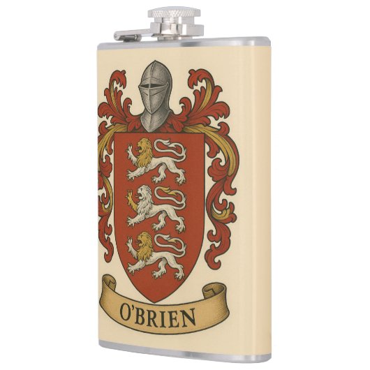 O'Brien Coat of Arms Flask Heupfles (Links)