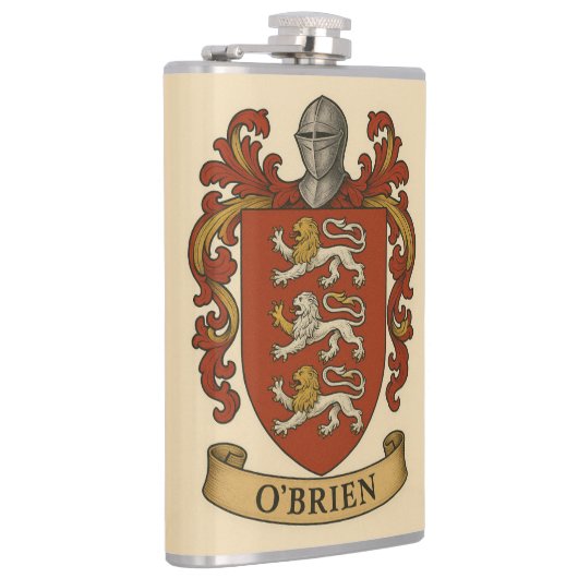 O'Brien Coat of Arms Flask Heupfles (Rechts)