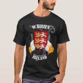 O'Brien Crest Coat of Arms *Locatie toevoegen* T-S T-shirt (Voorkant)