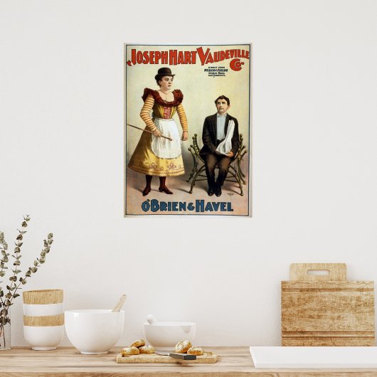 "O'Brien en Havel"  Vaudeville Poster (Keuken)