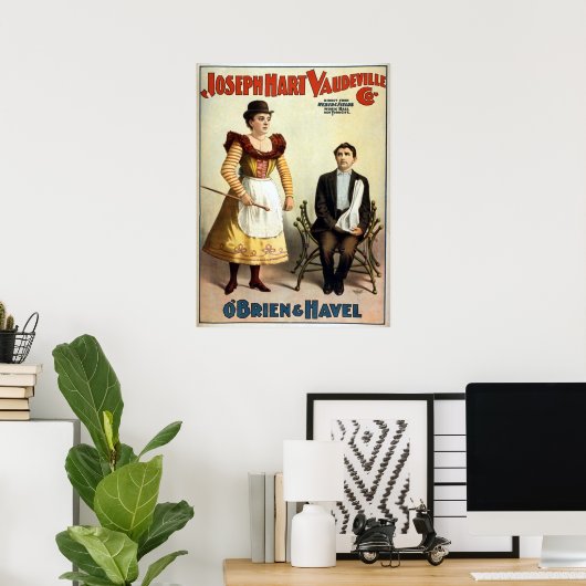 "O'Brien en Havel"  Vaudeville Poster (Thuiskantoor)