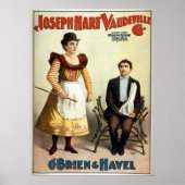 "O'Brien en Havel"  Vaudeville Poster (Voorkant)