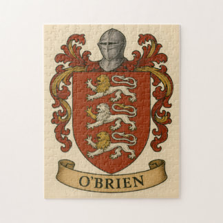 O'Brien familiewapen zilveren puzzel