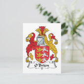 O'Brien Family Crest Briefkaart (Staand voorkant)