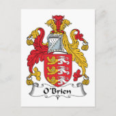 O'Brien Family Crest Briefkaart (Voorkant)