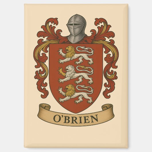 O'Brien Family Crest Magnet (Voorkant)