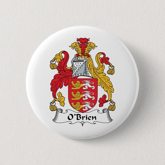 O'Brien Family Crest Ronde Button 5,7 Cm (Voorkant)