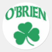 O'Brien Irish Ronde Sticker (Voorkant)