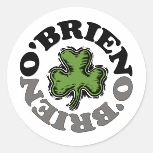 O'Brien Ronde Sticker (Voorkant)