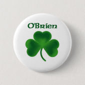 O'Brien Shamrock Ronde Button 5,7 Cm (Voorkant)
