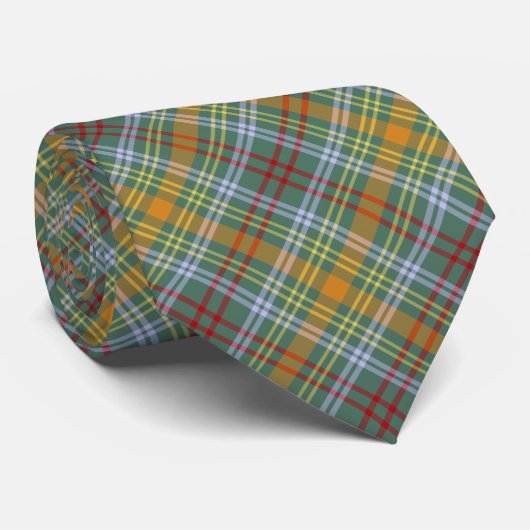O'Brien Tartan Colorful Pset Stropdas (Opgerold)