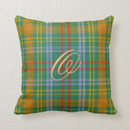 O'Brien Tartan Monogram Kussen