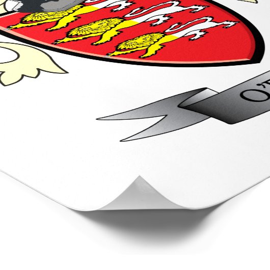 O'Brien wapenschild Poster (Hoek)