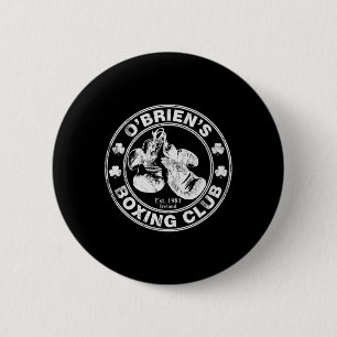 O'Brien's Boxing Club - Ierse achternaam Boksen Ronde Button 5,7 Cm