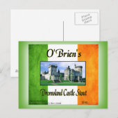 O'Brien's Dromoland Castle Stout Briefkaart (Voorkant / Achterkant)