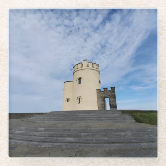 O'Brien's Tower Ireland Glass Coaster Glazen Onderzetter (Voorkant)