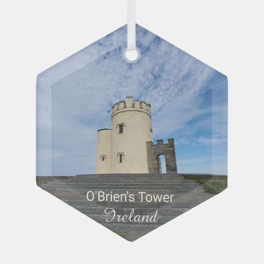 O'Brien's Tower Ireland Souvenir Ceramic Ornament (Voorkant)
