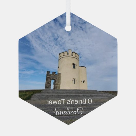O'Brien's Tower Ireland Souvenir Ceramic Ornament (Achterkant)
