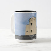 O'Brien's Tower Ireland Souvenir Coffee Cup Tweekleurige Koffiemok (Voorkant links)