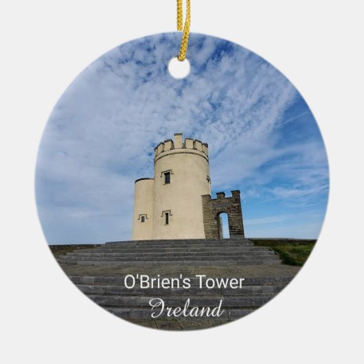 O'Brien's Tower Ireland Souvenir Keramisch Ornament (Voorkant)