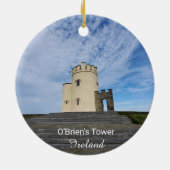 O'Brien's Tower Ireland Souvenir Keramisch Ornament (Achterkant)