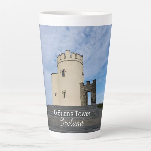 O'Brien's Tower Ireland Souvenir Latte Mok (Voorkant)