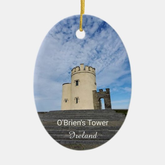 O'Brien's Tower Ireland Souvenir Ornament (Voorkant)