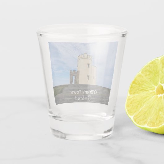 O'Brien's Tower Ireland Souvenir Shot Glass Shot Glas (Achterkant)