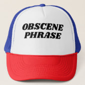 "Obscene Phrase" Trucker Hat Pet (Voorkant)