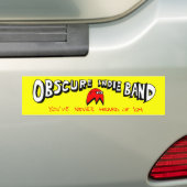 Obscure Indie Band Bumpersticker (Op auto)