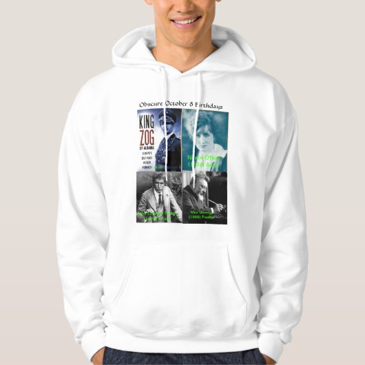 Obscure Oktober 8 Geboortedagen Hoodie (Voorkant)