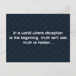 Observable Direction Deception and Truth Quote Feestdagenkaart