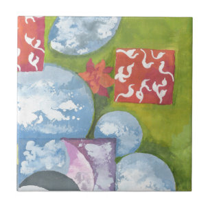 Observance Folk Art beroemd gemaakt door AnyaC 2 Tegeltje